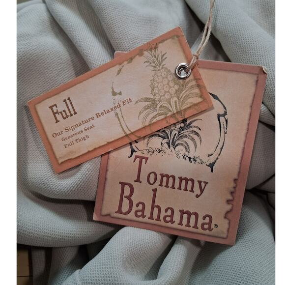 Tommy Bahama 100% Silk Panama Khaki Sands Pleated Dress Pants Size 42 - Picture 4 of 9